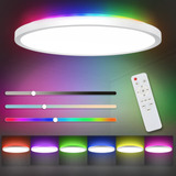 Lámpara Led Rgb Regulable, 30 Cm, 24 W, 3200 Lm, Luz Circula