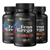 Kit 3 Feno Grego Man 60 Caps 100% Natural Premium Full-natsu