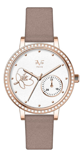 Reloj De Mujer V1969- 1121-1 Oro Rosa 