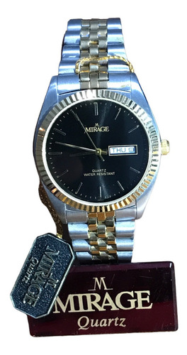 Reloj Hombre Mujer Maquina Seiko Marca Mirage Japón Negro