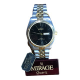 Reloj Hombre Mujer Maquina Seiko Marca Mirage Japón Negro