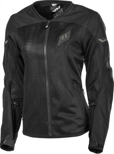 Chamarra Mujer Fly Racing Flux Air Mesh Negro