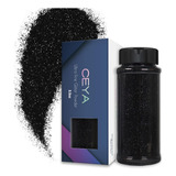 3.5oz/ 100g Ultra Fine Glitter Powder Black Glitter 1/1...