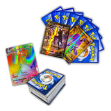 Kit 30 Cartas Pokémon V + Charizard Rainbow Vmax 550 Hp