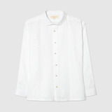 Guayabera Hombre Patprimo M/l Blanco Lino 44030382-1259