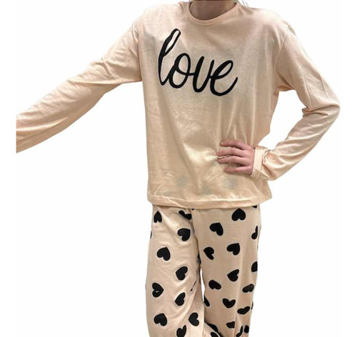 Pijama Mujer Juvenil Invierno Algodón Estampado