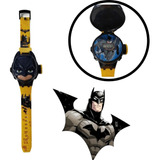 Relógio Infantil Batman 3d Com Projetor De 6 Imagens