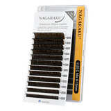 Cílios Nagaraku Premium Ellipse Marrom Escuro  0.20c E 0.20d