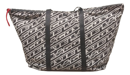 Lacoste Shopping Bag Logo Print Totemono Noir Farine