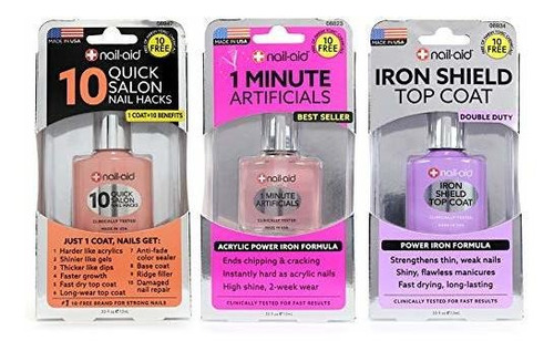 Kit Manicura 3 En 1 Con Top Coat Protector