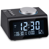 Radio Reloj Despertador Digital Pequeño: Alarma Dual, ...