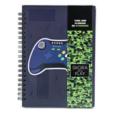 Cuaderno 80 Hojas Estampa Joystick Incluye Stickers Skora