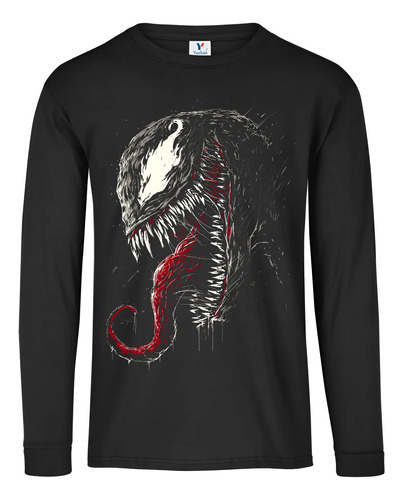 Playera Estilo Venom, 100% Algodón Manga Larga