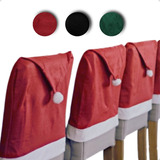 Kit 2 Capas Encosto De  Cadeira Natalina Decoração De Natal 