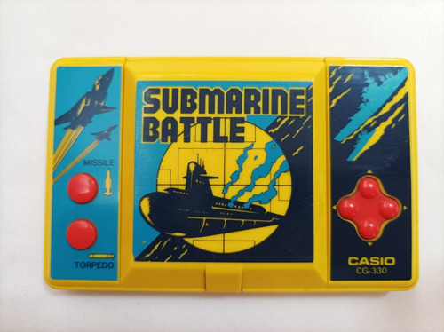 Frete Grátis Mini Game Casio Submarine Battle Cg-330 1985 Funciona 100% Watch Importado Japão