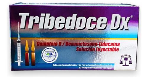 Tribedoce Dx Complejo B, Dexametasona, Lidocaína C/3 Amp.