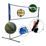 Red Voley Con Base 4 Mts X 2.40 Mts Altura + Pelota Voley