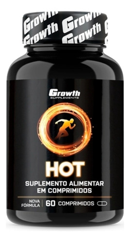 Hot Termogênico Growth Com Cafeina (60 Caps) Rende 2 Meses