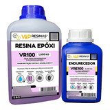 Resina Epoxi Uv Vr100 1,5 Kg (baixa Espessura) / Vip Resinas