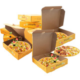 12 Cajas De Pizza De 7 X 7 Pulgadas, Caja Cuadrada De C...