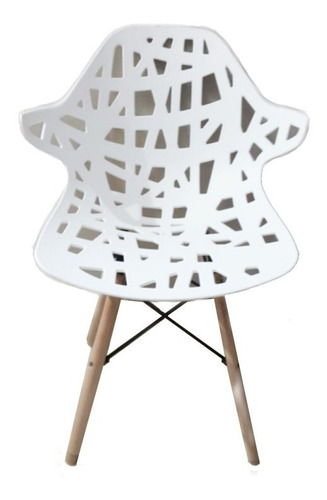 Set 4 Sillas Living Comedor Eames Eiffel Deco Blanco C 441