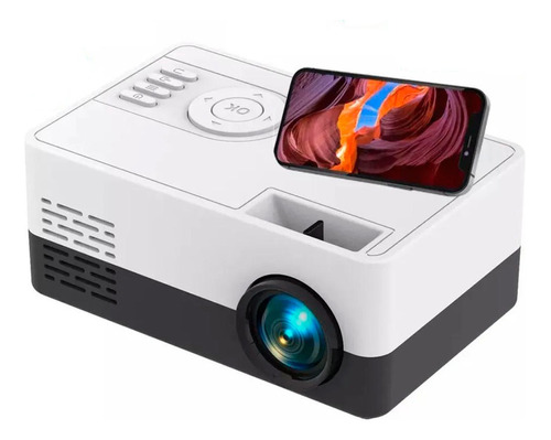 Mini Projetor Portatil Tv Miracast Led Projector Branco