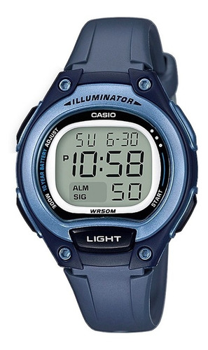 Reloj Mujer Casio Lw-203-2a Azul Digital / Lhua Store