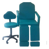 Kit Cadeira De Podologia E Cadeira Mocho