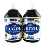 Combo 2 Vidros Lugol Forte 100ml 5% Total 200ml 100% Natural