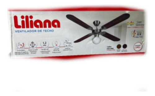 Ventilador De Techo  Liliana 4 Palas 