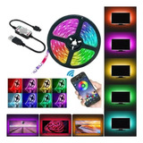 Fita Led Rgb 5050 Usb Bluetooth Controle Ip65 Colorida