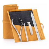Kits - Germanikure 4pc Manicure Set In Yellow Leather Funda 