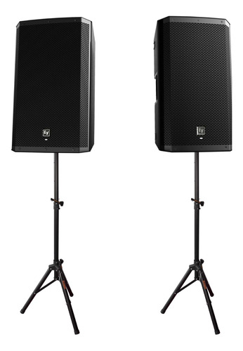 Kit Caixas Electro-voice Zlx 12bt Bluetooth 1000w +pedestais