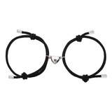 Pulsera Para Parejas Corazón Imán 2 En 1 Magnética