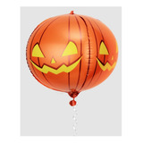 Balao Metalizado Abobora Halloween Para Decoração 2un 