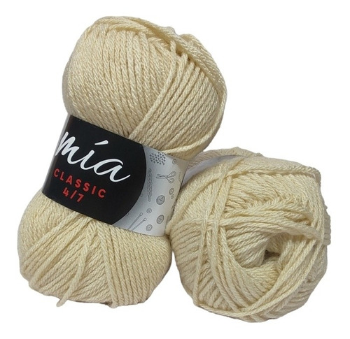 Lana Mia Semigruesa 4/7 Ovillo 100grs Crochet Tricot Telar