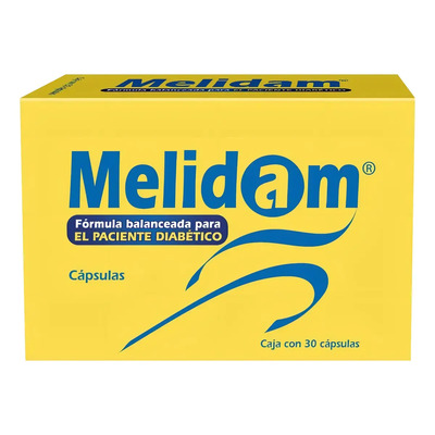 Melidam Multivitamínico Nutricional para Diabéticos 30 Cápsulas Sin Sabor | MercadoLibre
