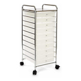 Carrito Organizador Con 10 Cajones Seville Classics 39x39x97