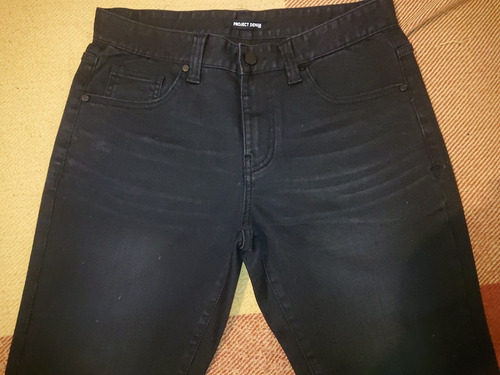 Jeans Negro Hombre Talla 30 Project Denim Barato