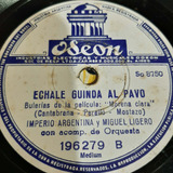Pasta Imperio Argentina Miguel Ligero Odeon C183