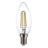 Ampolleta Led Vela Vintage 4w E14 2700k Ambar Luz Calida 