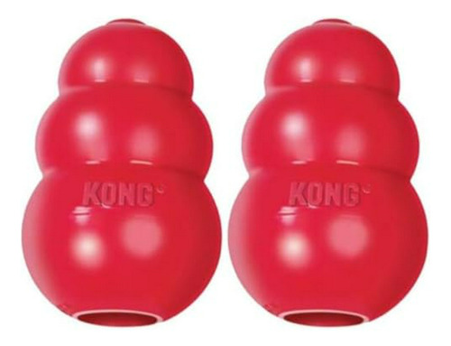 (2 Unidades) Juguete Para Perros Kong King Classic, Xxl, Roj