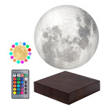 Lámpara De Luna 3d Levitante Magnética 6 16 Colores