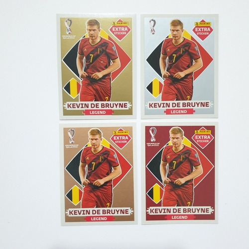 Set 4 Láminas Mundial Qatar 2022 Kevin De Bruyne Legend