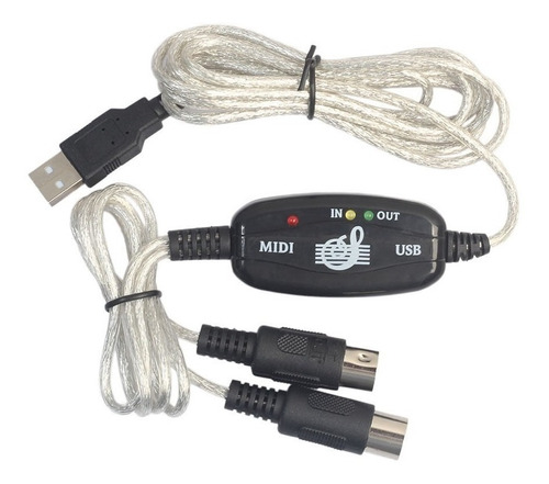 Cable Interfaz Convertidor Midi A Usb