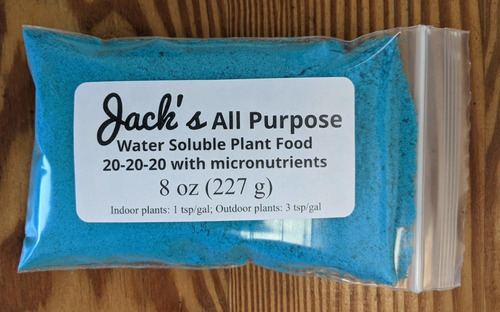 Comida Vegetal Soluble En Agua Para Todo Uso De Jack's 20-20