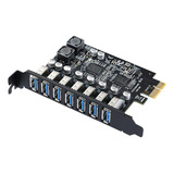 Tarjeta De Expansión Pci-e A Usb 3.0 De 7 Puertos