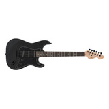 Guitarra Elétrica Michael St Michael Standard Gm217n De  Tília Metallic All Black Com Diapasão De Ébano