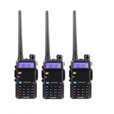 Combo X 3 Baofeng Uv5r Uv-5r Vhf/uhf 50km + Auricul Factura 