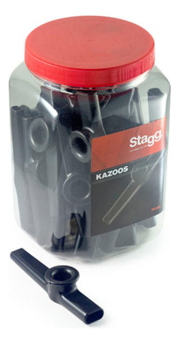 Pack 30 Kazoo Stagg De Plastico En Distintos Colores 